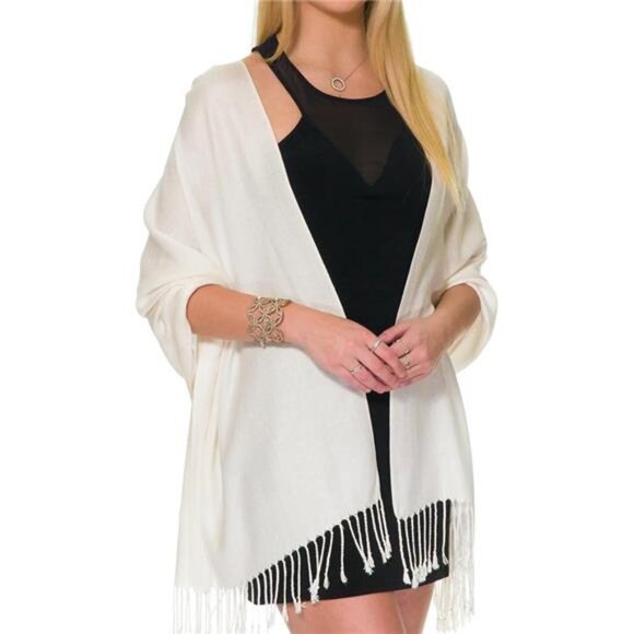 Pashmina Shawls and Wraps for Evening Dresses, Large Soft Pashminas Wedding - Picture 7 of 7